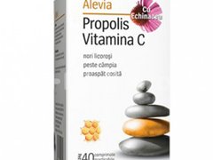 Propolis cu Vitamina C si Echinacea, Alevia 40 cpr